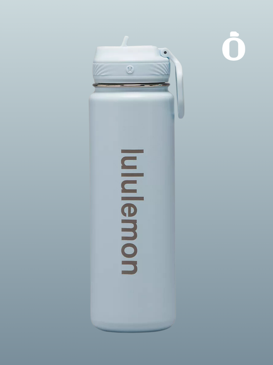 Lululemon | Back to life Sports Bottle With Straw Lid | 24 Oz | Powder Blue