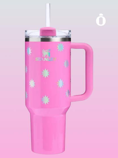 Stanley The Quencher H2.0 Flowstate Tumbler | 40 Oz | Popsicle Pink Starburst