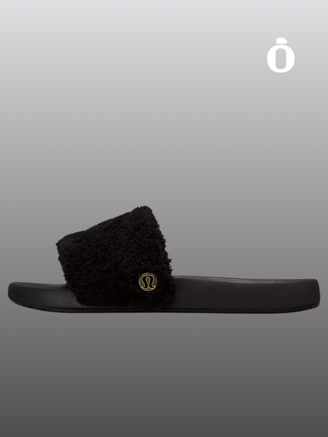 Lululemon | Women's Fleece Restfeel Slide | Black/Gold/Black