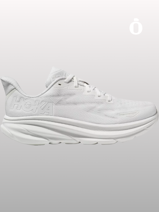 Hoka | Men's Clifton 9 Running Shoes | Triple White