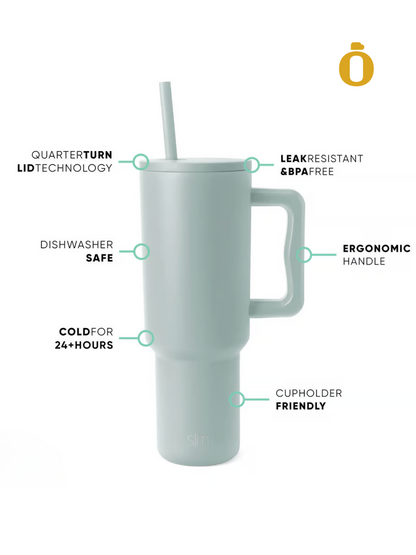 Simple Modern Trek Tumbler | 40 Oz | Sea Glass Sage