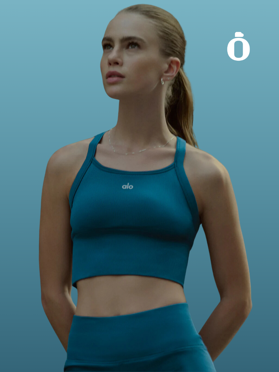 Alo | Seamless Ribbed Favorite Bra Tank | Eclipse Blue