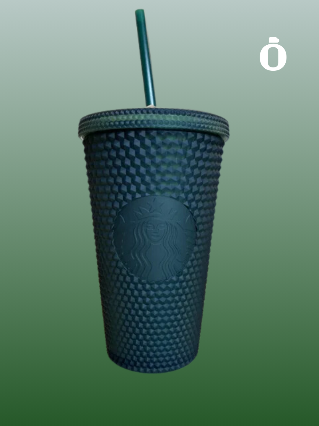 Starbucks Dark Green Jelly Studded Tumbler - 16 Oz