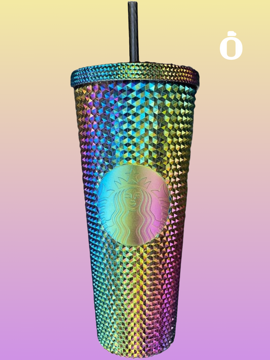 Starbucks Dichroic Bling Plastic Cold Cup - 24 Oz