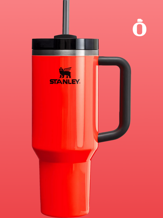 Stanley The Spring Fling Quencher H2.0 Flowstate Tumbler | 40 Oz | Neon Orange