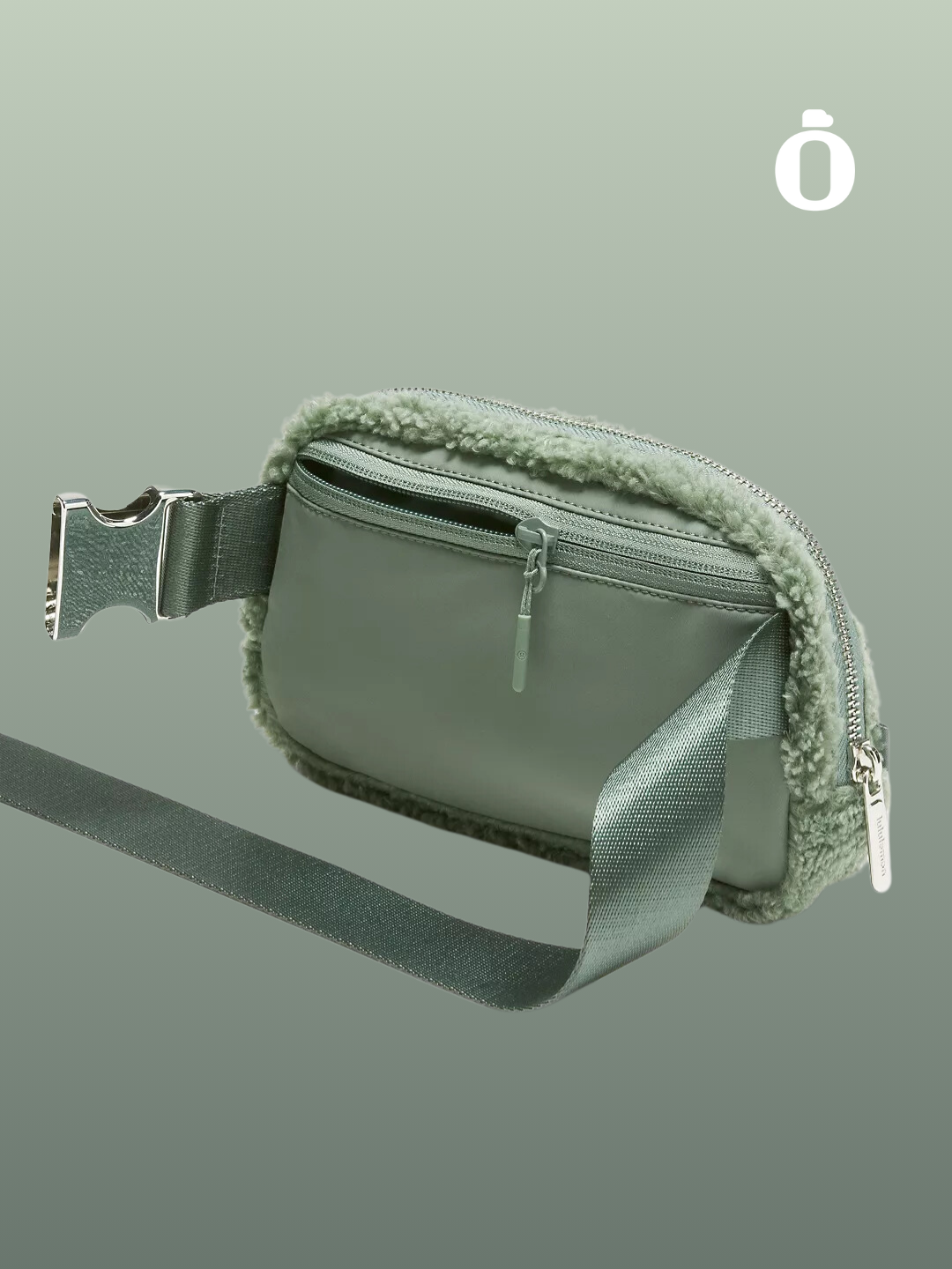 Lululemon | Everywhere Belt Bag 1L Fleece | Grey Eucalyptus/Silver