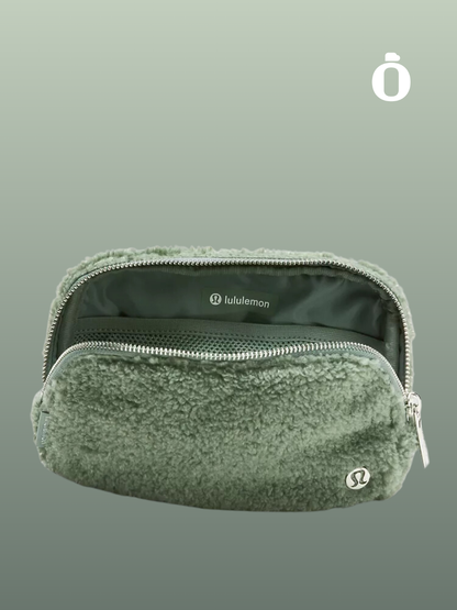 Lululemon | Everywhere Belt Bag 1L Fleece | Grey Eucalyptus/Silver