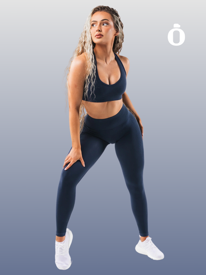 Alphalete | Amplify Contour Legging | Trusted Blue