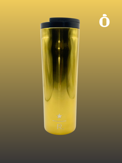 Starbucks Reserve Stainless Steel Tumbler Gold Shine 16 OZ