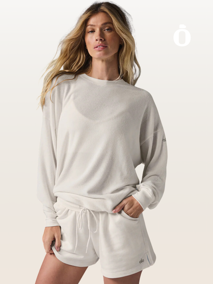 Alo | Soho Pullover | Ivory