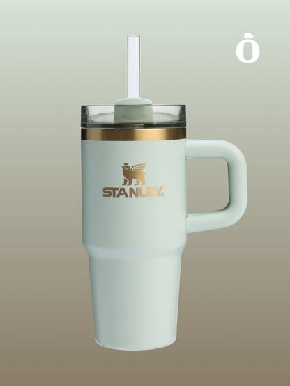 Stanley The Holiday Quencher H2.O FlowState Tumbler| 14 Oz | Gilded Celadon