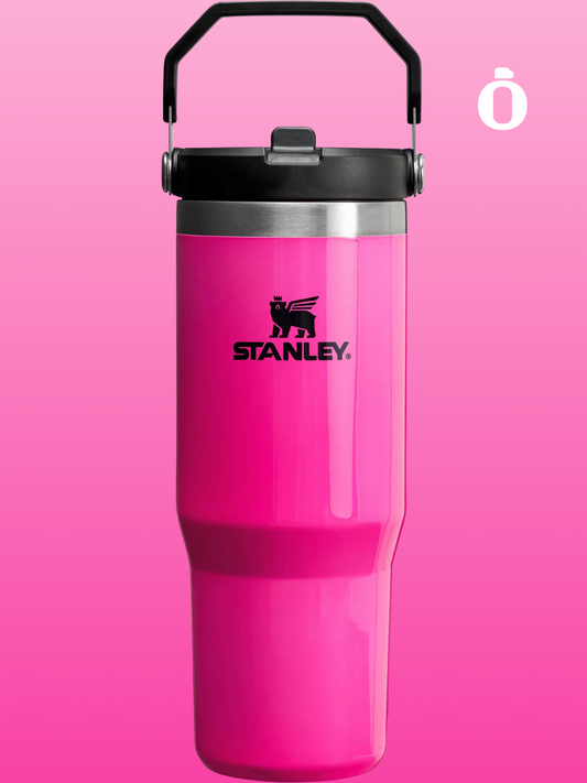 Stanley The Neon Iceflow Flip Straw Tumbler | 30 Oz | Electric Pink