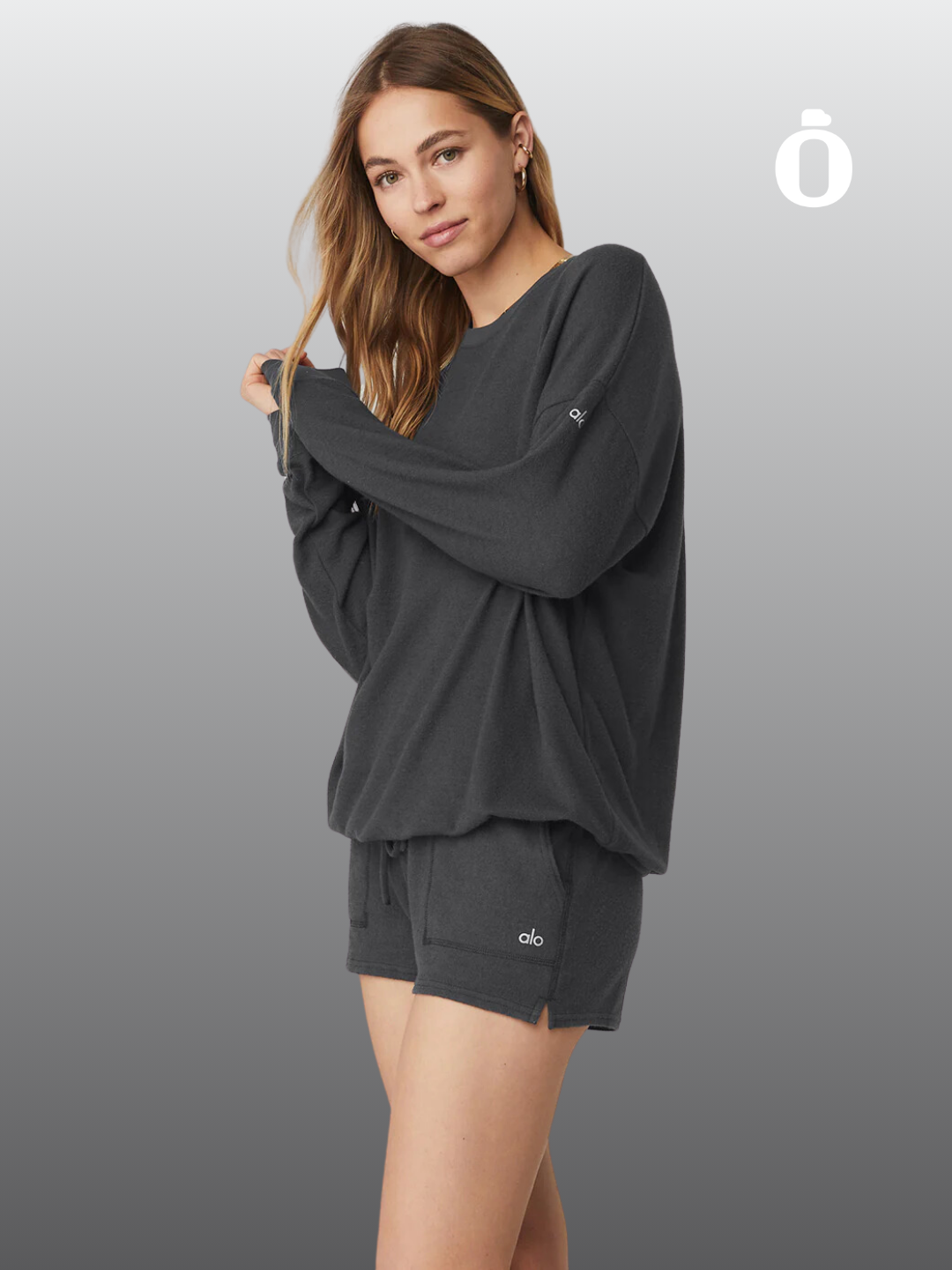 Alo | Soho Pullover | Anthracite