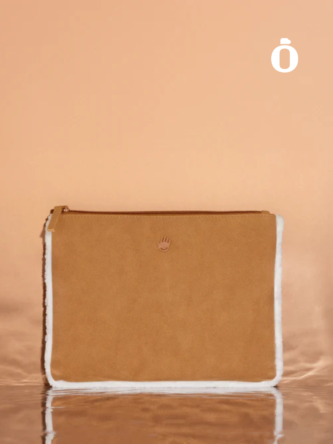 Touchland | SHEARLING TRAVEL POUCH | Chestnut