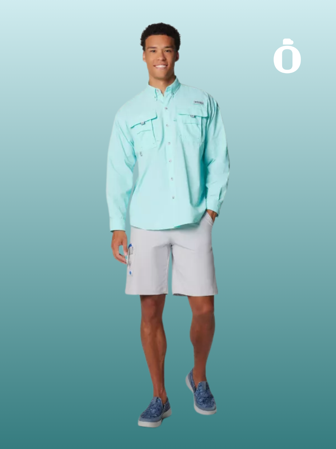 Columbia | Men's | PFG Bahama II Long Sleeve Shirt | Gulf Stream