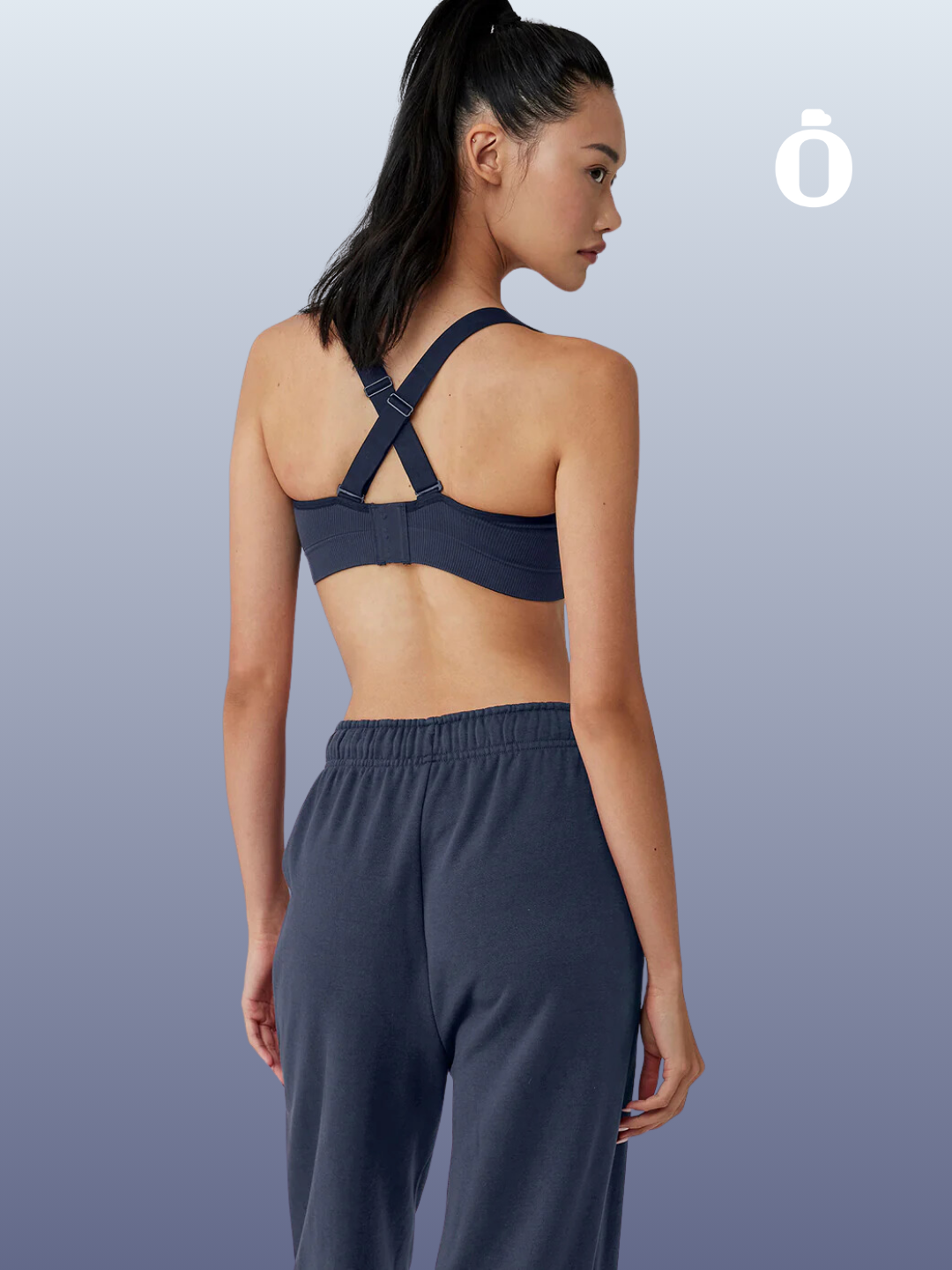 Alo | Seamless Ribbed Favorite Bra | Navy