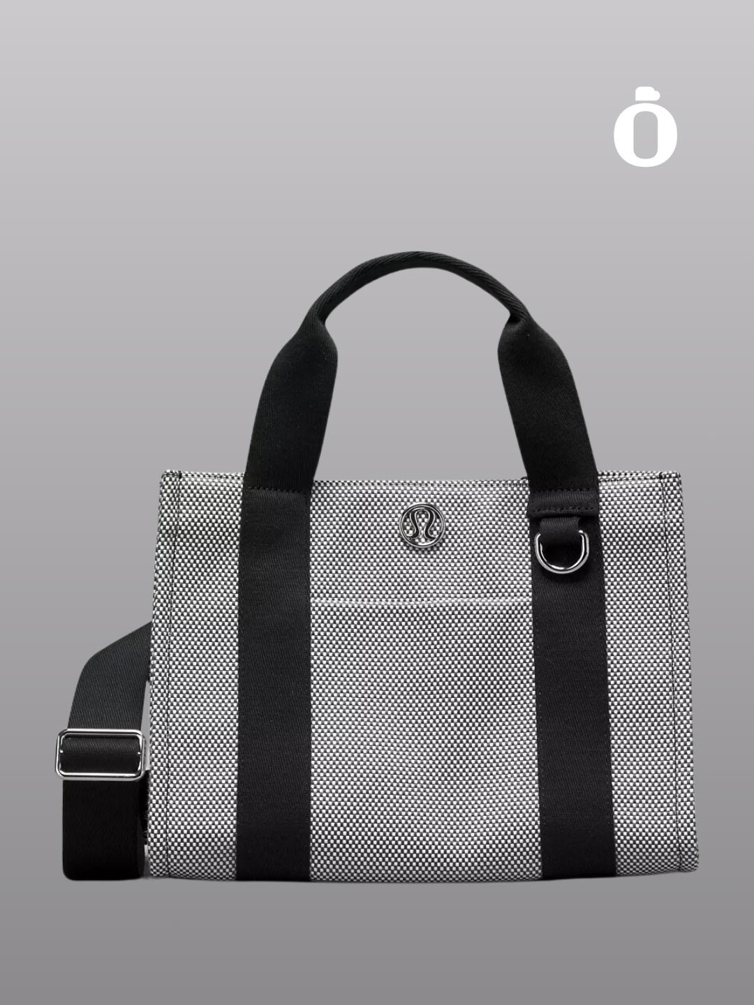 Lululemon | Two-Tone Canvas Tote Bag Mini 4.5L | Anchor/Light Ivory/Black