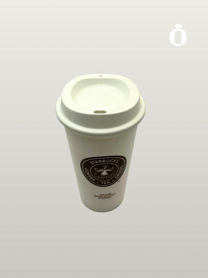 Starbucks The First Store Plastic Reusable Original Logo Hot Cup 16 OZ