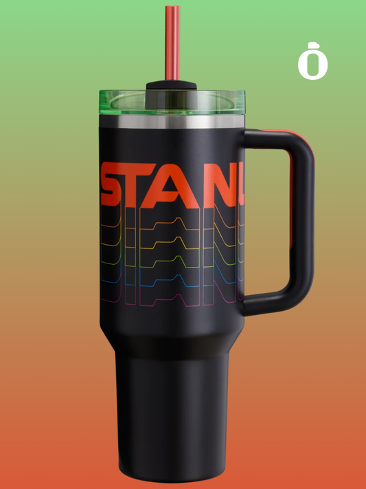 Stanley Reverb Collection Quencher H2.0 Flowstate Tumbler | 40 Oz | Black Reverb