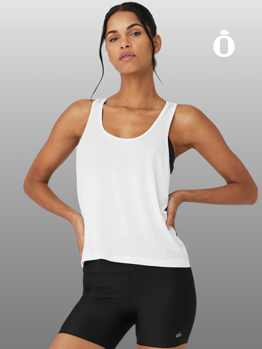 Alo | All Day Tank | White