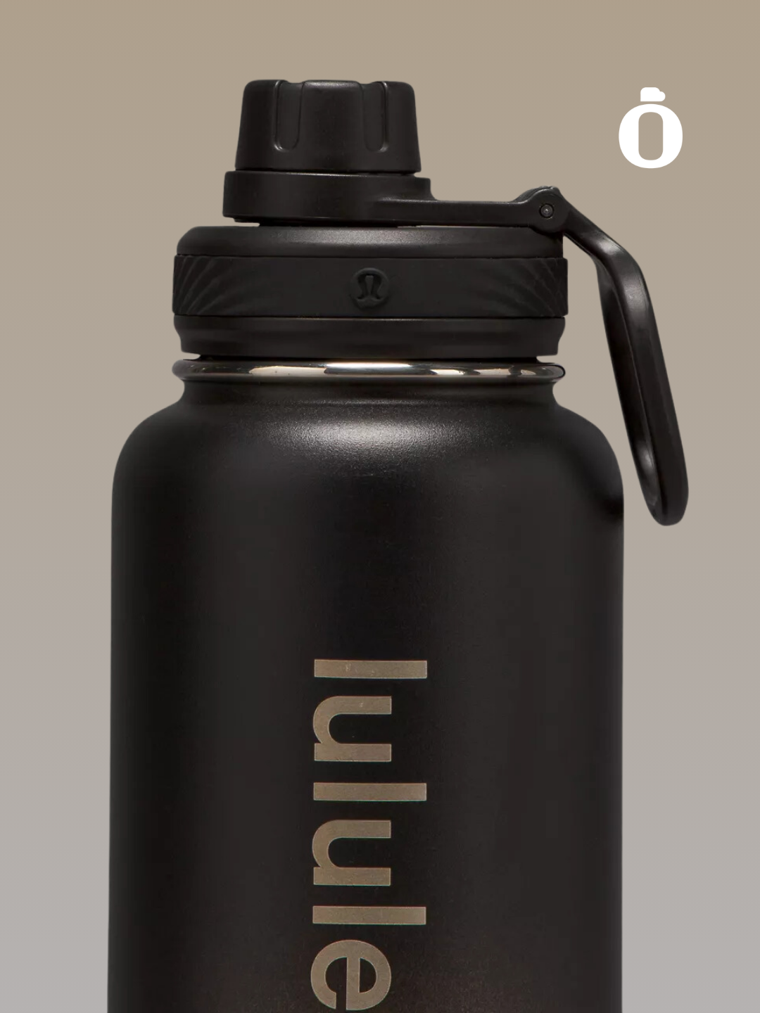 Lululemon | Back to life Sports Bottle | Shine | 32 Oz | Black SS