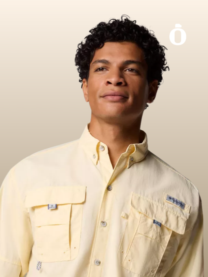 Columbia | Men's | PFG Bahama II Long Sleeve Shirt | Lemon Wash