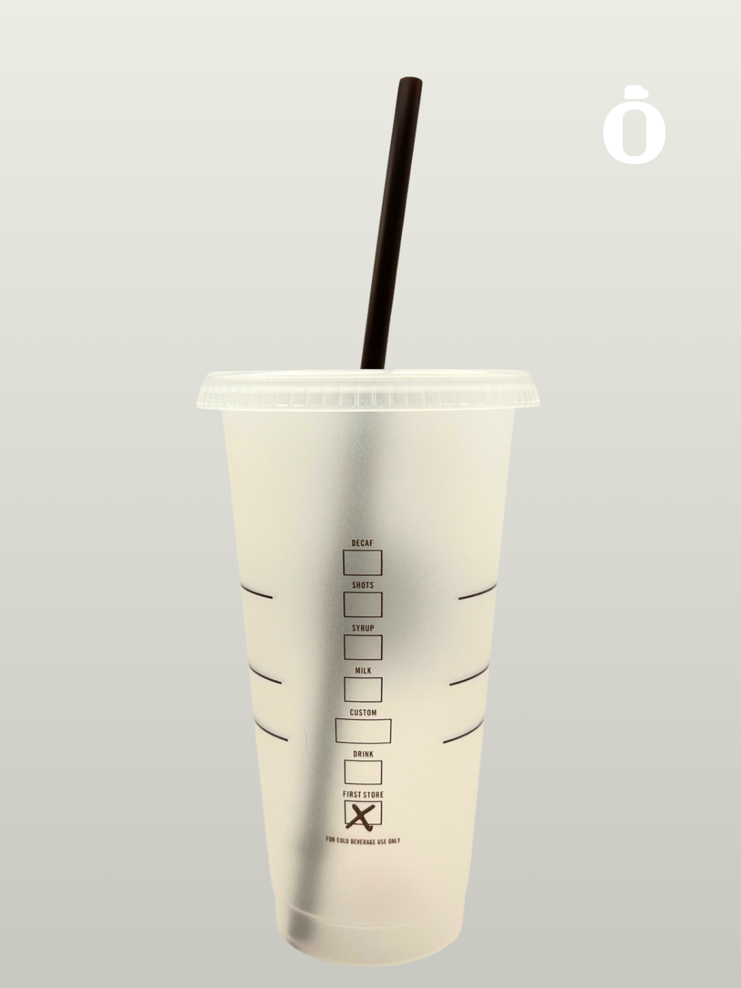 Starbucks The First Store Plastic Reusable Original Logo Iced Cup 24 OZ