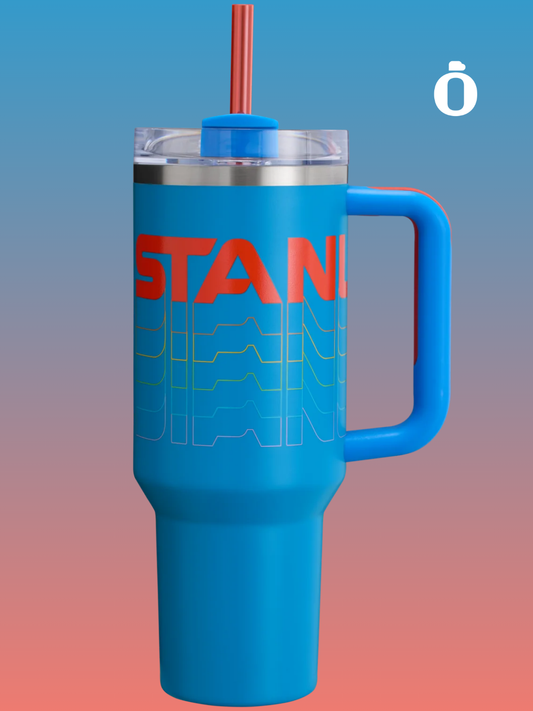 Stanley Reverb Collection Quencher H2.0 Flowstate Tumbler | 40 Oz | Azure Reverb