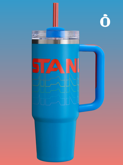 Stanley Reverb Collection Quencher H2.0 Flowstate Tumbler | 30 Oz | Azure Reverb