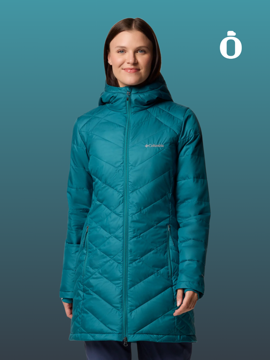 Columbia | Women's | Heavenly Long Hooded Jacket | River Blue