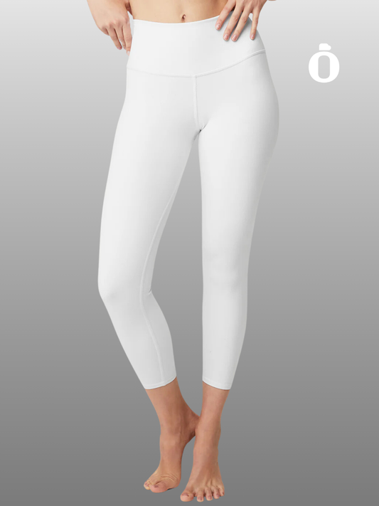 Alo | 7/8 High-Waist Airbrush Legging | White