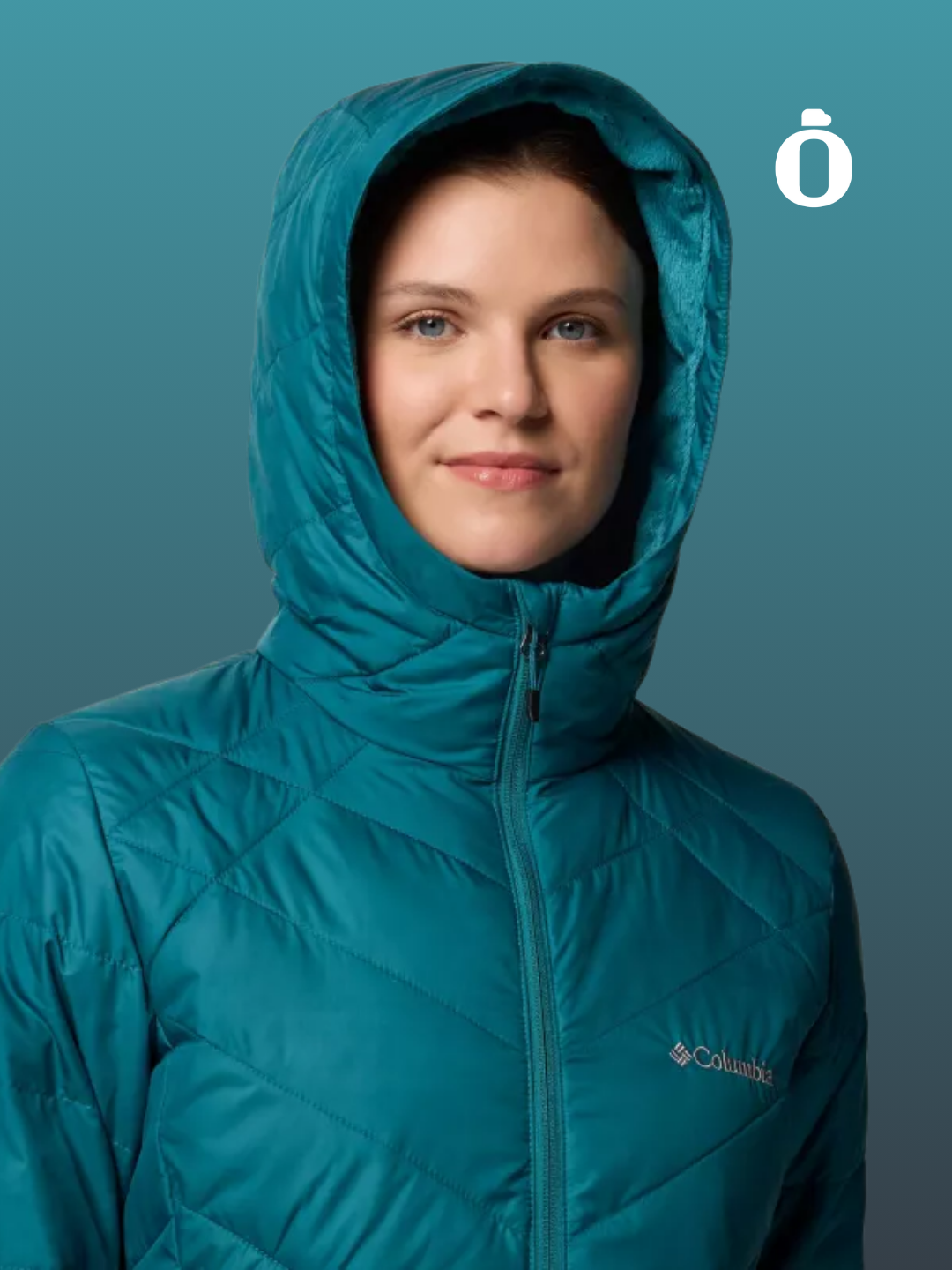 Columbia | Women's | Heavenly Long Hooded Jacket | River Blue