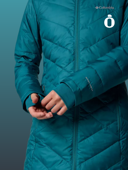 Columbia | Women's | Heavenly Long Hooded Jacket | River Blue