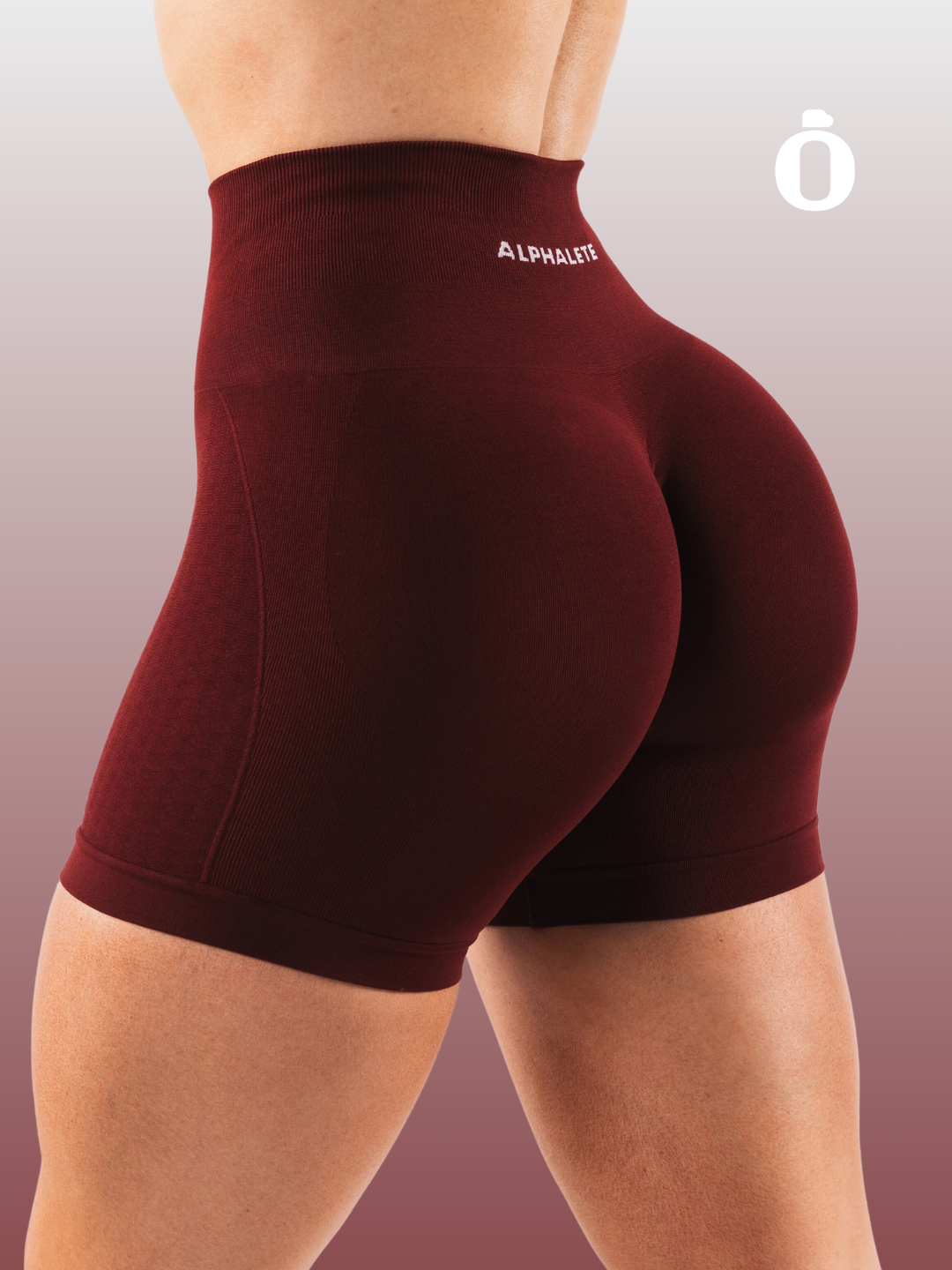 Alphalete | Amplify Contour Short 5" | New Burgundy