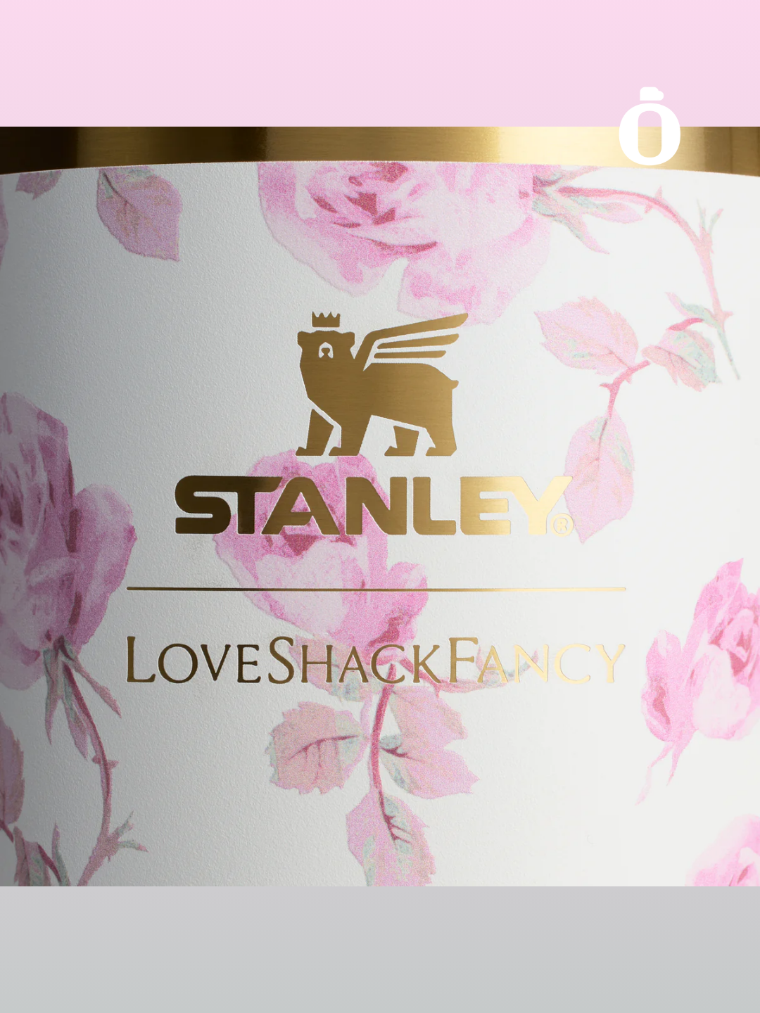 *Limited Edition* THE STANLEY X LOVESHACKFANCY QUENCHER | 20 OZ | Ribbon Rosa