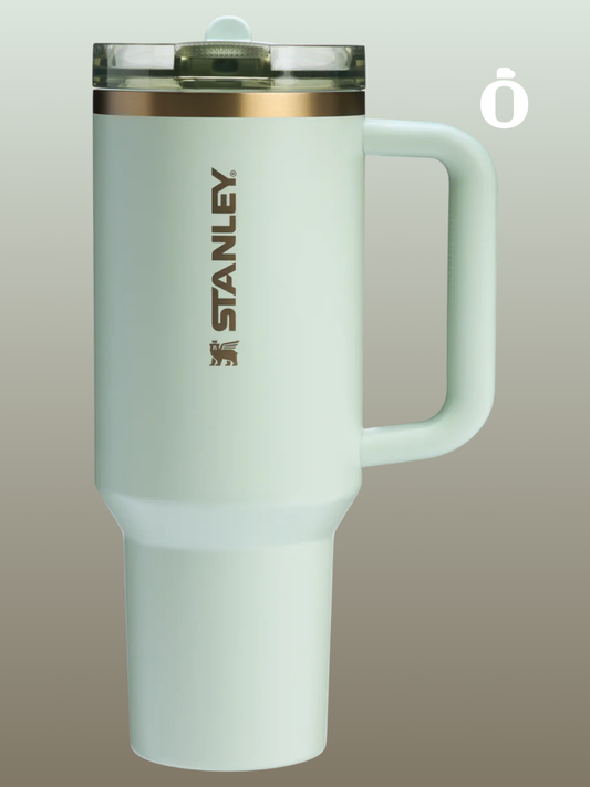 Stanley The Quencher ProTour Flip Straw Tumbler | 40 Oz | Gilded Celadon