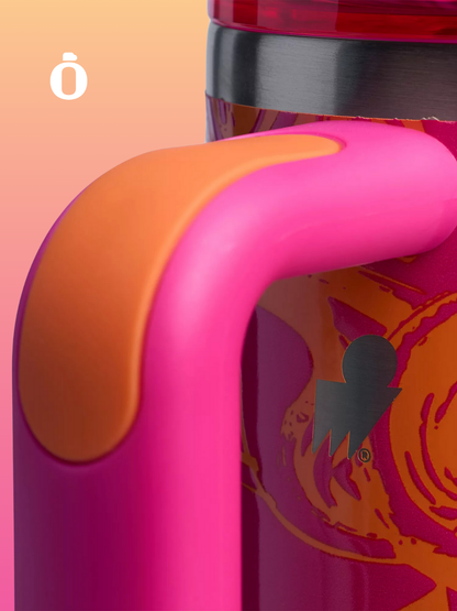 *Limited Edition Stanley x Moolah The Quencher H2.0 Flowstate Tumbler | 40 Oz | Pink Orange