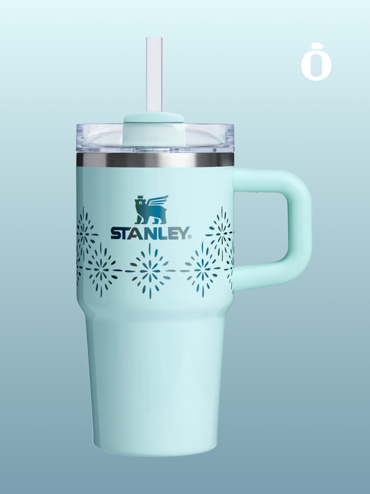 Stanley Winter Wonderland Collection Tumbler with Handle | 20 Oz | Seaglass Gloss