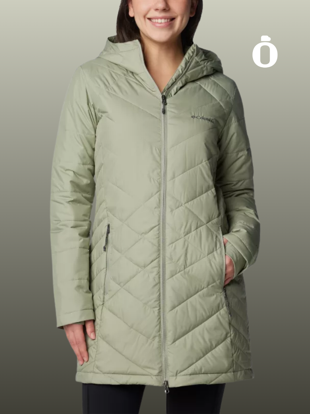 Columbia | Women's | Heavenly Long Hooded Jacket | Safari