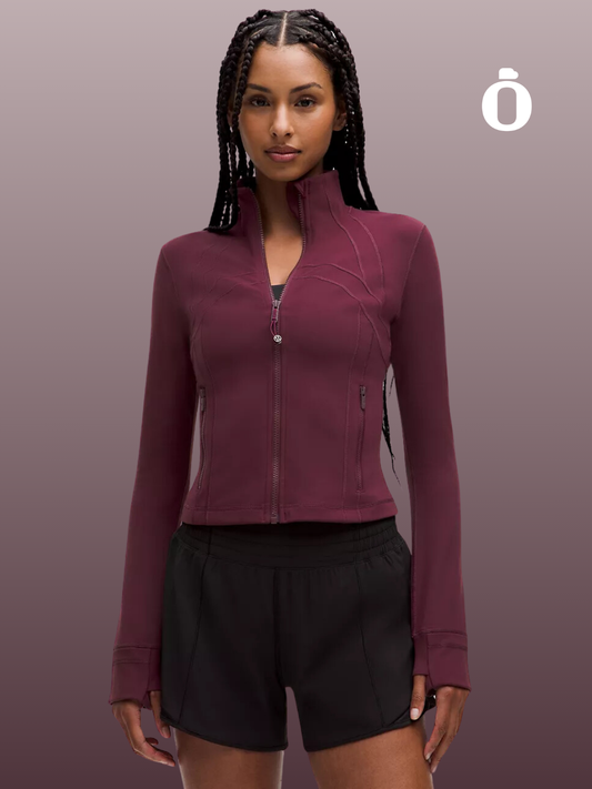 Lululemon | Define Cropped Jacket Nulu | Garnet