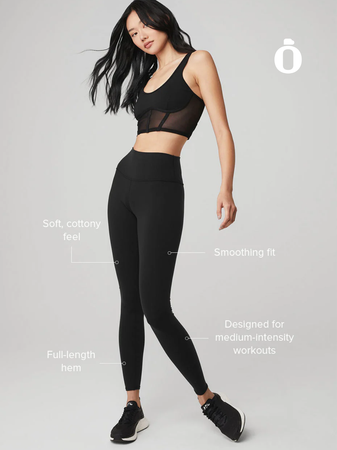 Alo | High-Waist Airbrush Legging | Black