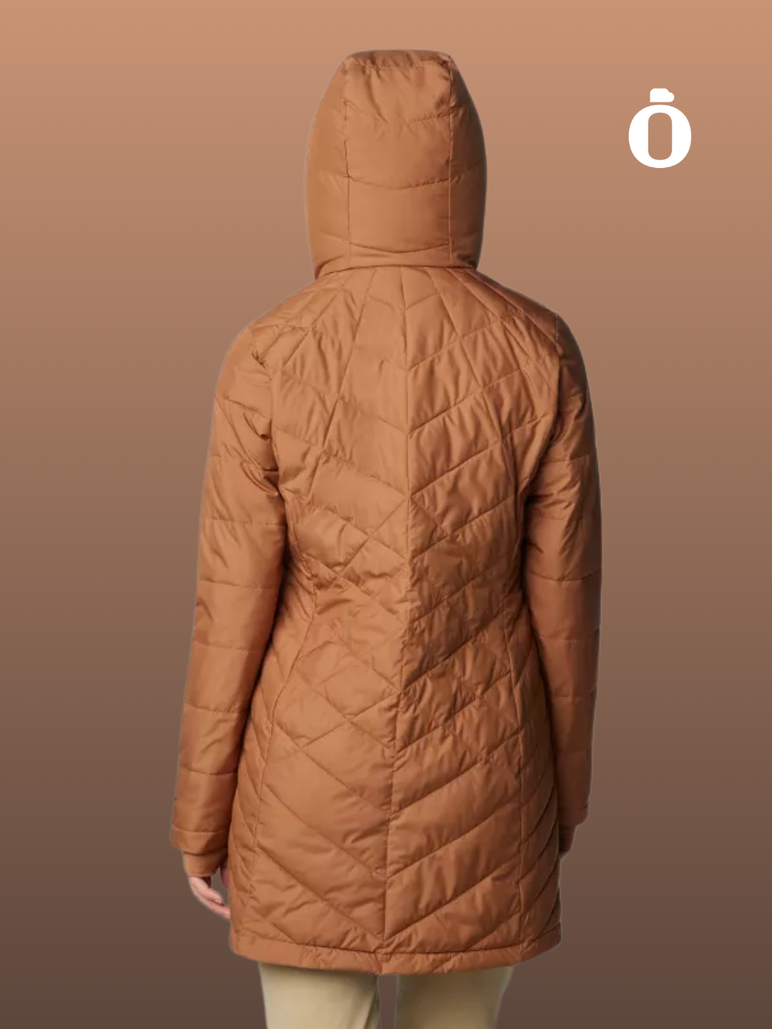 Columbia | Women's | Heavenly Long Hooded Jacket | Camel Brown