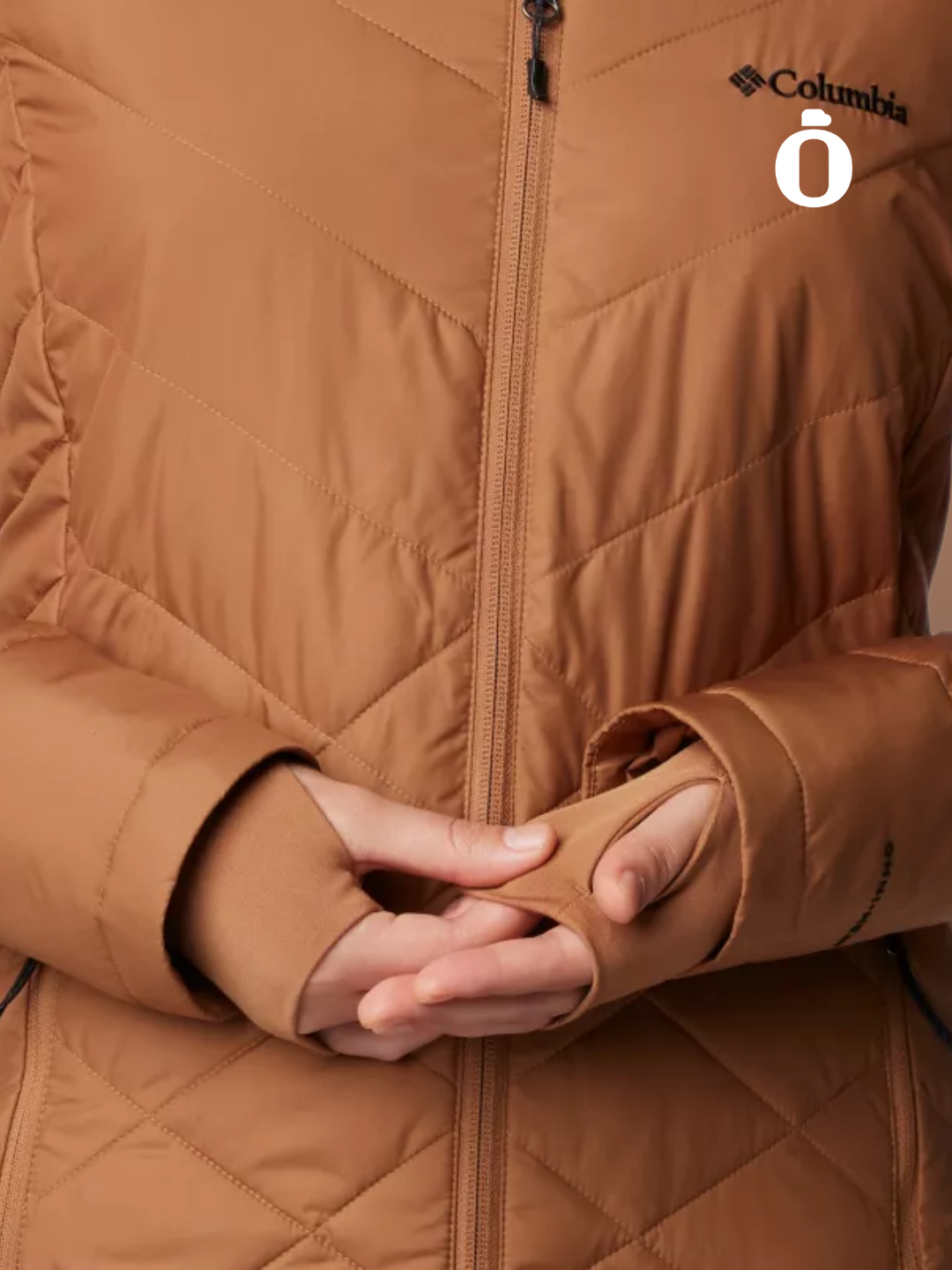 Columbia | Women's | Heavenly Long Hooded Jacket | Camel Brown