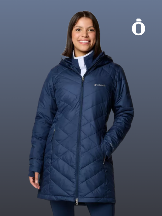 Columbia | Women's | Heavenly Long Hooded Jacket | Collegiate Navy