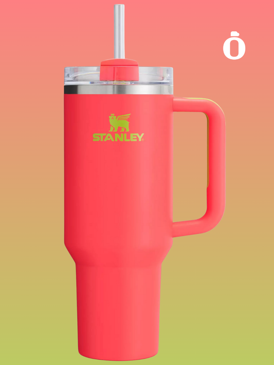 Stanley Quencher H2.0 Flowstate Tumbler Heat Wave Collection | 40 Oz | Hibiscus