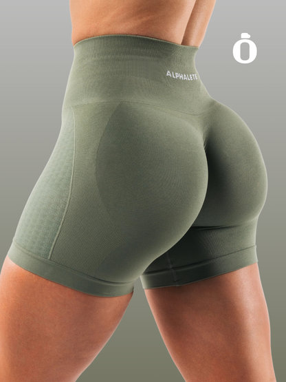 Alphalete | Amplify Contour Short 5" | Noble Green