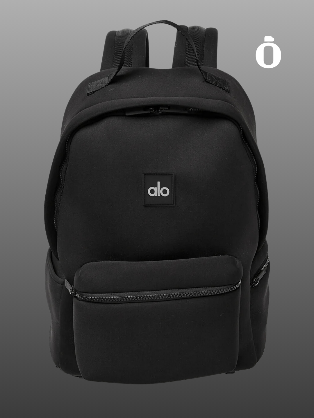 Alo | Stow Backpack | Black/Silver