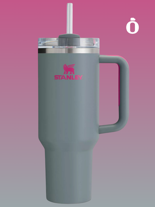 Stanley Quencher H2.0 Flowstate Tumbler Heat Wave Collection | 40 Oz | Grey Rock