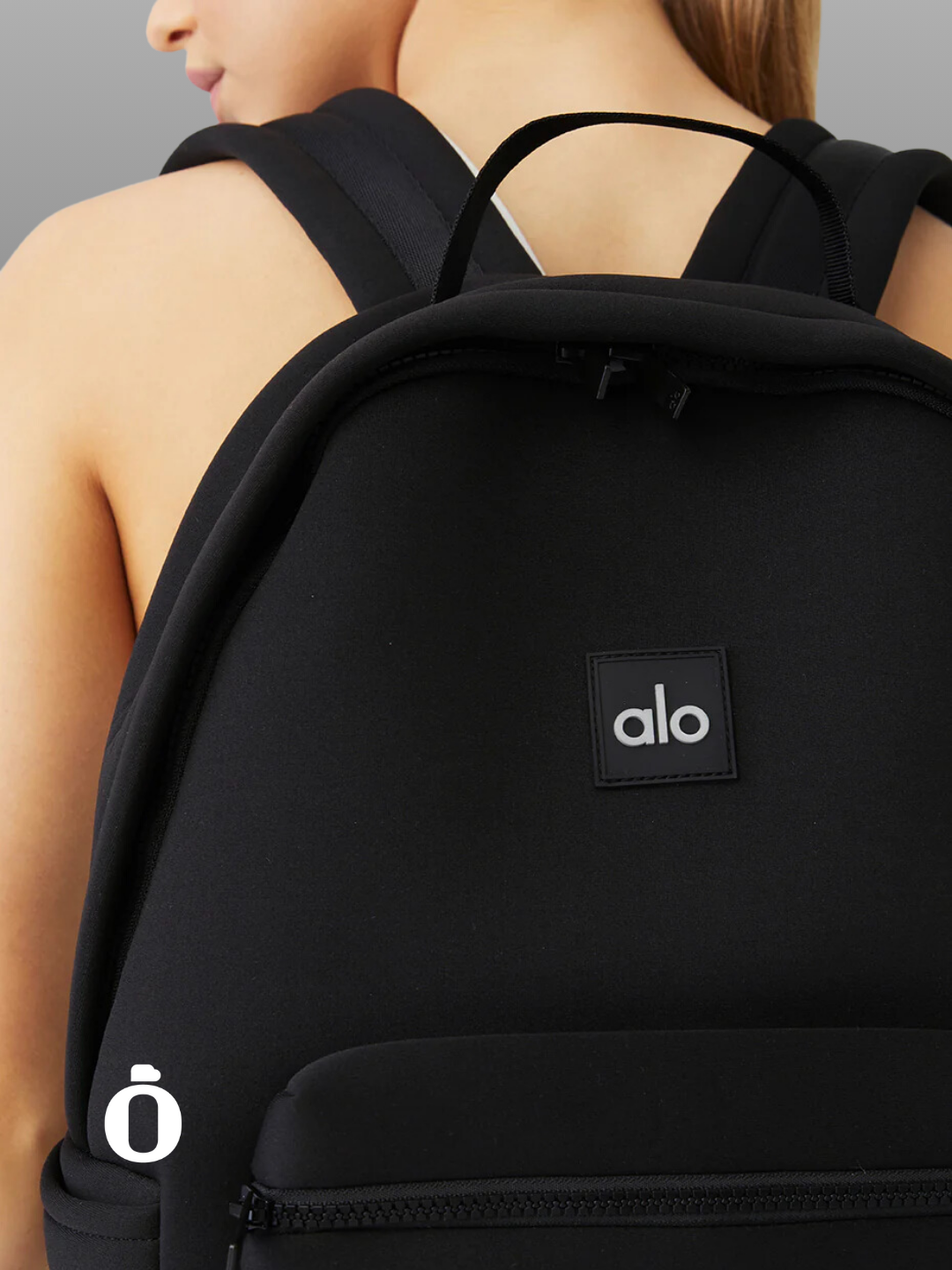 Alo | Stow Backpack | Black/Silver