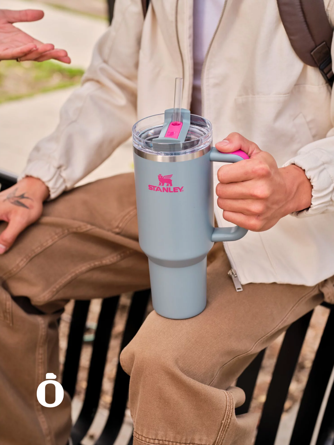 Stanley The Quencher H2.0 Flowstate Tumbler Heat Wave Collection | 30 Oz | Grey Rock